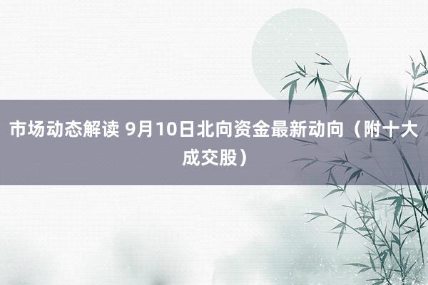 市场动态解读 9月10日北向资金最新动向（附十大成交股）