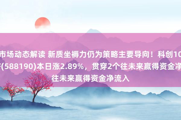 市场动态解读 新质坐褥力仍为策略主要导向！科创100ETF(588190)本日涨2.89%，贯穿2个往未来赢得资金净流入