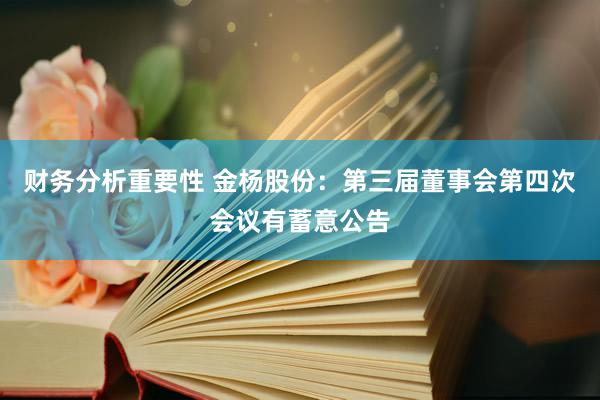 财务分析重要性 金杨股份：第三届董事会第四次会议有蓄意公告